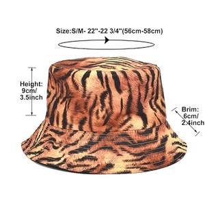 Cross-Border New Leopard Print Fisherman <b>Hat</b> Men's Women's Casual Sun Protection Basin <b>Hat</b> Fashion All-Match Character Style <b>Hat</b> - Product Image 4