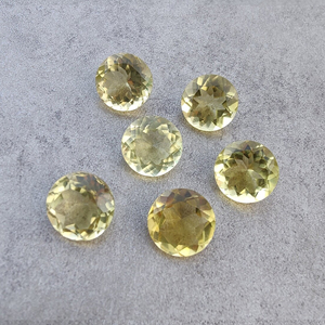 Chanh tự nhiên thạch anh hình tròn mặt cắt đá quý hiệu chuẩn AAA + chất lượng bán buôn Cabochon, kích cỡ tùy chỉnh có sẵn - Product Image 4