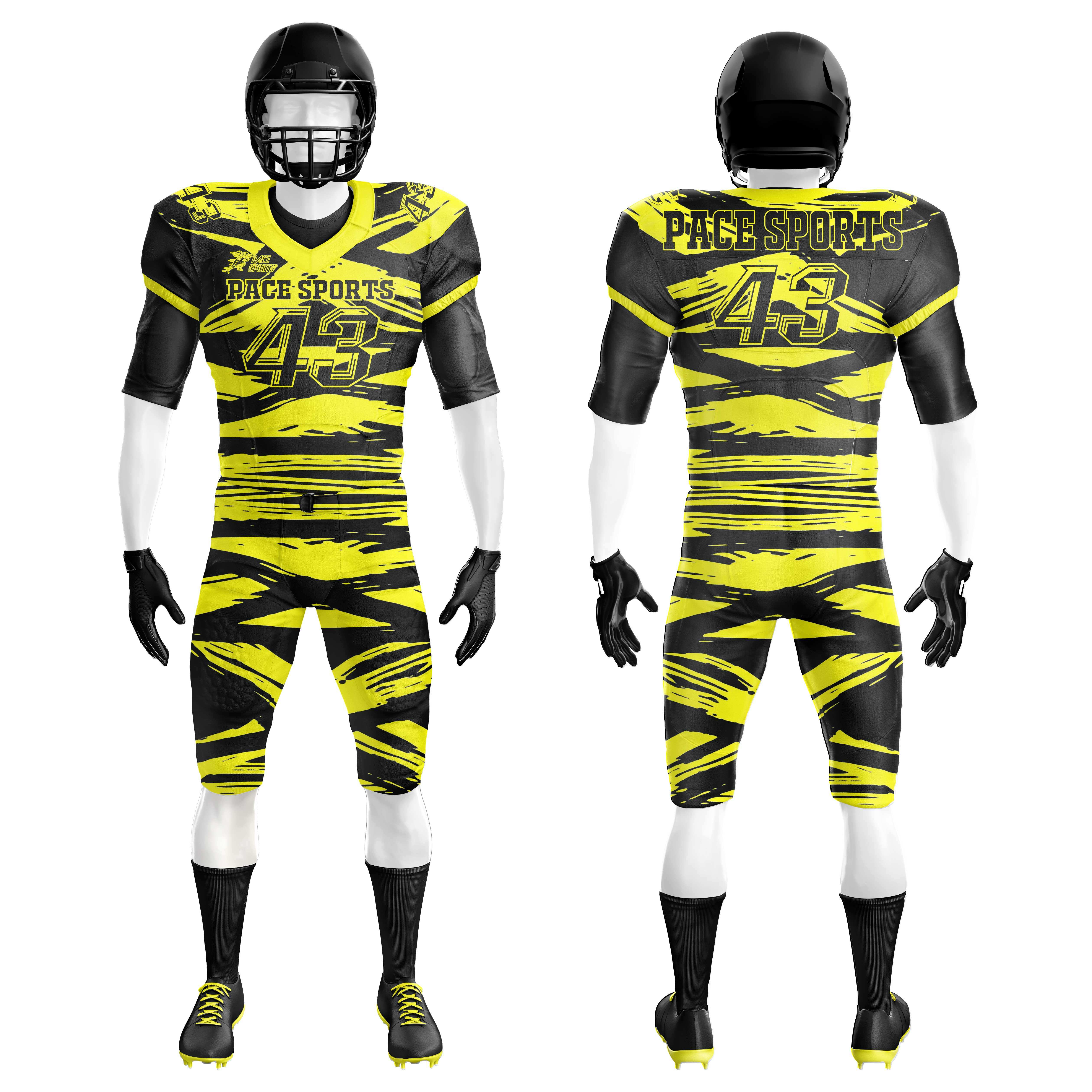 American Football Jersey for Adults Sublimated Tackle Twill