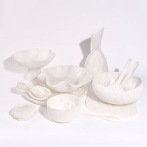 ชามใส่ผลไม้และสลัดทำด้วยมือชามเสิร์ฟหลายชั้นทำจากเรซิ่นทรงกลมขนาดใหญ่ทนทานหมายถึงเป็นมิตร - Product Image 2