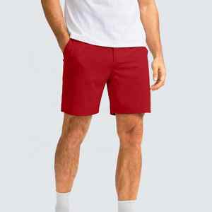 Custom Logo Quick Dry Moisture Wicking Workout Solid <b>Colour</b> Blank Casual Golf Polyester Cotton Men Shorts - Product Image 4