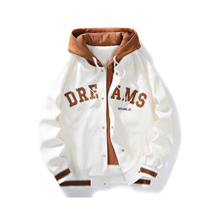 Chaqueta Cortavientos Personalizada de Manga Larga con Botones, 100% Algodón Ligero, Estilo Urbano, para Hombre - Product Image 1