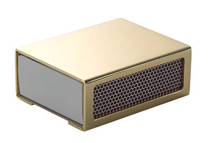 Wholesale Custom Brass <b>Match</b> <b>Box</b> Sleeve with Luxury Metal Cover Engraved Logo Safety Eco-Friendly for Wedding & Event Favors - Product Image 2