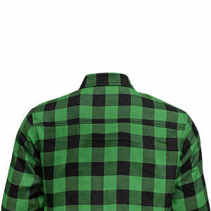 Camiseta de Protección para Motociclistas Personalizada para Hombre y Mujer, Interior Verde y Negro, 210 GSM, Algodón con Forro de Aramida, Ignífuga y Anti-UV - Product Image 6