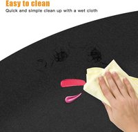 Tapis de sol de salon de coiffure en PU, design moderne, lavable, rembourré, anti-fatigue pour le confort des stylistes debout, chaise de salon