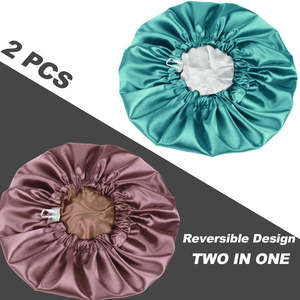 Bonnet en satin doux personnalisé pour femmes - Bonnet de sommeil décontracté réglable pour toutes les saisons - Product Image 2