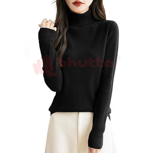 Respirant en gros Logo sur mesure 100% coton femmes pull imprimé Logo pull dames pull à col rond - Product Image 6