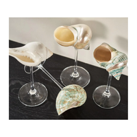 Verres à coquillages faits à la main à partir de coquillages naturels Verres décoratifs pour table à manger et station balnéaire Vietnam