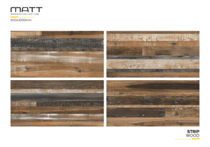 Azulejos de piso de alta calidad Aspecto de madera Acabado de madera Cerámica Azulejos de cerámica/Aspecto de madera de porcelana 600x1200mm azulejos mate - Product Image 3