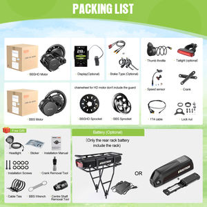 <span class=keywords><strong>Kit</strong></span> de Motor Eléctrico <span class=keywords><strong>Bafang</strong></span> BBS de Transmisión Media sin Escobillas de 250W 350W 500W 36V para Conversión de Bicicletas Eléctricas con Opción de Batería - Product Image 6