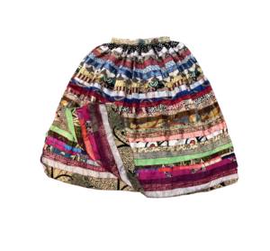 High Quality Indian Silk <b>Skirts</b> Vintage Silk Sari Layer Long Casual Wrap Pleat Free Size Breathable for Work Occasions Wholesale - Product Image 2