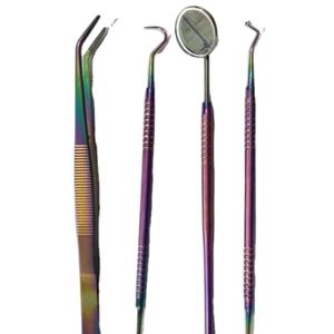 Kit d'outils dentaires pour enlever les taches de dents Outils Détartreur dentaire en acier inoxydable Ensemble de détartreurs pour tartre Produit réutilisable/ - Product Image 1