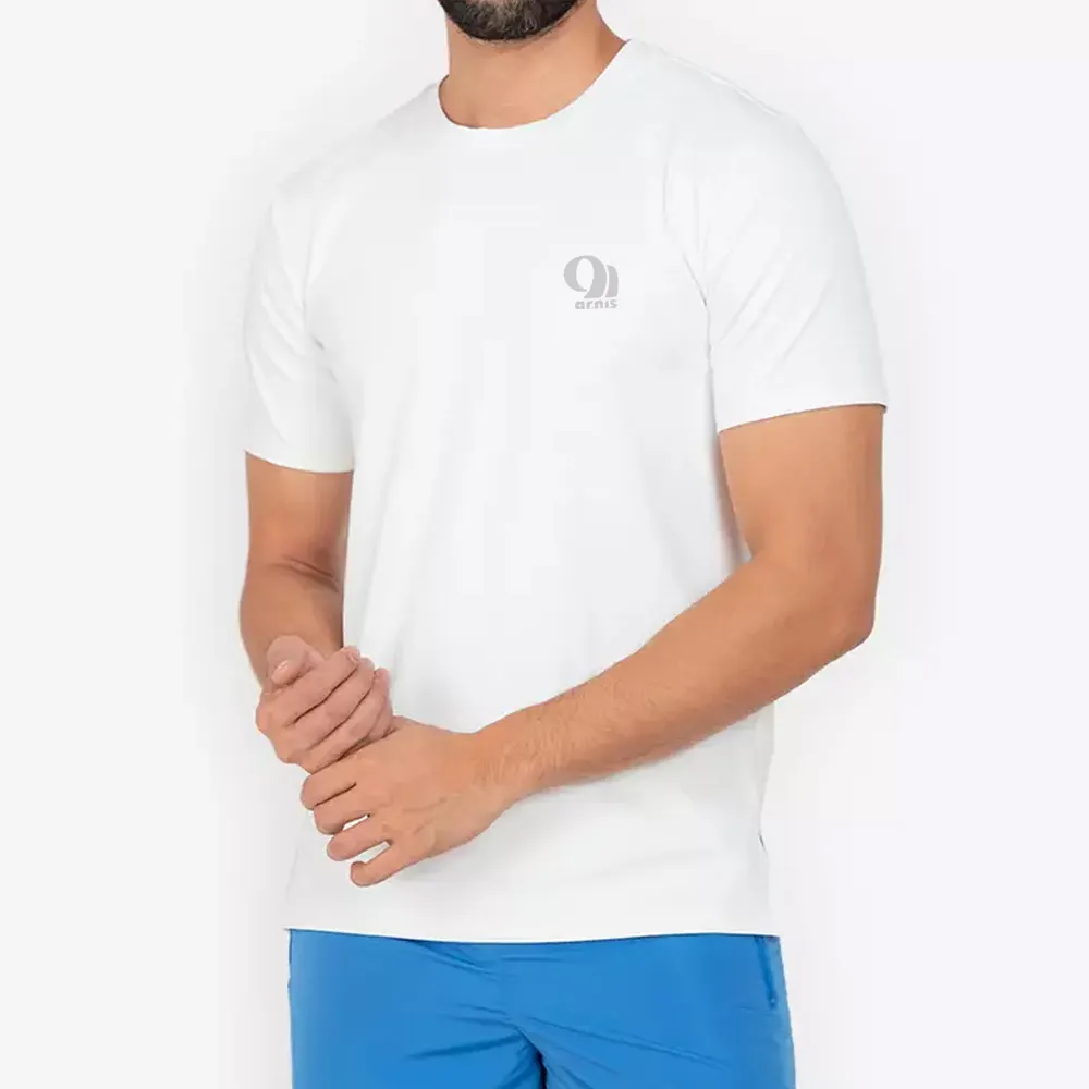 Personnalisé en gros de haute qualité yoga t-shirt pour hommes respirant athlétique Gym vêtements de sport entraînement hommes Fitness t-shirts