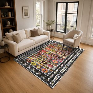 <b>RUGS</b> DEPOT LXDP-0845 Wholesale Terracotta Gold Contemporary Abstract Digital Printed Machine Washable Chenille Area <b>Rug</b> <b>Non</b> <b>Slip</b> - Product Image 2