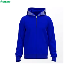 New quality Custom Made Full Zip Hoodie Sweatshirts Heavyweight Blank 400 GSM Fleece/French Terry Quick Hoodies & Sweatshirts - Product Image 1