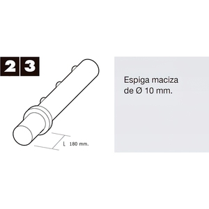 Spigot per Tende Veneziane da 100 mm per Dischi o Capsule in Plastica - Product Image 3