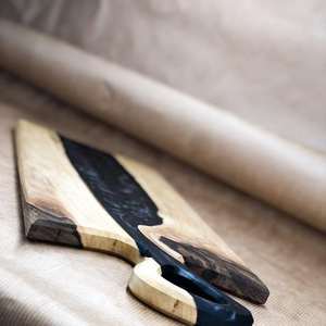 Tabla de cortar de madera con mango, forma rectangular, 1,5 cm de espesor, apto para lavavajillas, utensilios de cocina antibacterianos ecológicos - Product Image 3