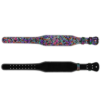 Ceinture de musculation en cuir de vachette rembourrée et gaufrée, personnalisable, couleurs sur mesure, pour haltérophilie, CrossFit et musculation, modèle 2025