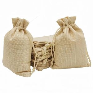 Sac cadeau en jute avec cordon de serrage - Product Image 2