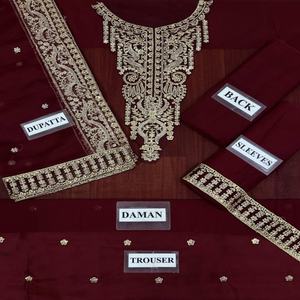 Ladies clothing _ 2025 Solid Color Traditional Ethnic Printed Stylish Made Embroidery pakistani Ladies salwar kameez - Product Image 2