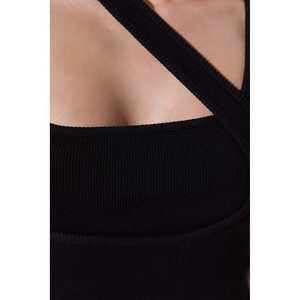 Blusa Casual de Gasa para Mujer, Detalles de Rayas Gruesas, Logotipo Frontal, Cuello Redondo con Encaje, Manga Corta, Corte Regular, 95% Algodón, Disponible en Talla XL - Product Image 4