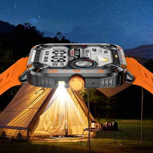 Montre connectée Rogbid ZW59, écran tactile IPS de 1,95 pouce, moniteur de fréquence cardiaque, montre de fitness, étanche IP68, bracelet en caoutchouc unisexe - Product Image 4