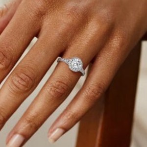 10k jaune Rose blanc or rond coupe laboratoire diamant cultivé mariage et bague de fiançailles GIA & IGI certifié cadeau parfait pour elle - Product Image 1