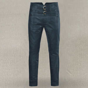 Pantalones de Cuero para Hombre al por Mayor, de la Mejor Calidad, a Bajo Precio, Cintura Alta, Estilo Casual, Pantalones de Cuero PU para Hombre - Product Image 1