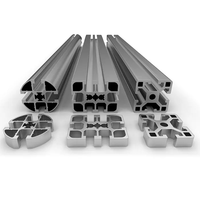 Profils en aluminium décoratifs industriels personnalisés par  tuyau 6061 T6 6063 profilés en aluminium d'extrusion d'alliage