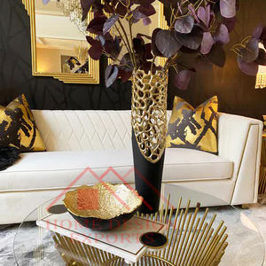 Vase à puces dorées et à fleurs pour décoration de Table/saladier Unique pour centres de Table de mariage, prix de gros 2022 - Product Image 6