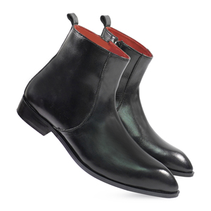 Bota de Cuero 100% para hombre, botas de cuero genuino de grano superior de alta calidad para hombre, botas clásicas informales y de negocios - Product Image 1