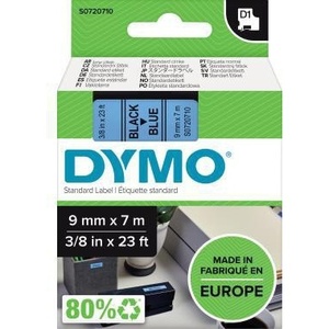 Cinta Adhesiva para Etiquetas DYMO D1 de 9 mm x 7 m (Ancho x Largo), Color Azul Negro, Cinta Adhesiva para Oficina - Product Image 1