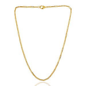 Joyería fina chapada en oro plata esterlina 925 collar liso boda compromiso cumpleaños regalo joyería - Product Image 3