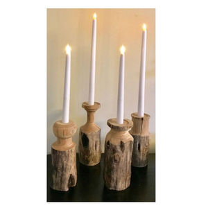 Bougeoir en bois en forme de rose de qualité supérieure, bougeoir décoratif au design élégant pour la maison à prix compétitif - Product Image 2