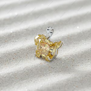 Idées de cadeaux de Noël en argent sterling 925 pour mari, pendentifs et breloques fantaisie uniques en diamant jaune, bijoux fins, chien Norwich Terrier - Product Image 3