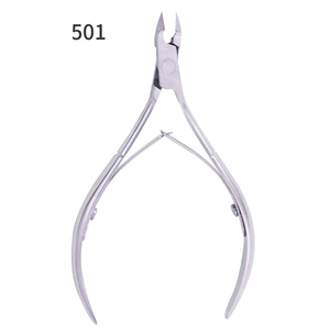 Coupe-cuticules à 16 mâchoires en or rose pour ongles, pinces à manucure à double ressort, quatre couleurs pour les doigts et les orteils-Outil de beauté en acier - Product Image 5