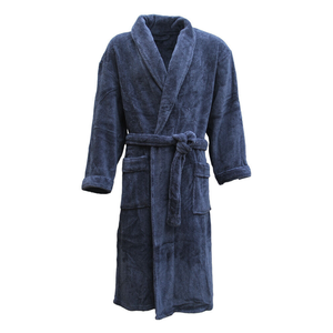 Bata de Baño para Hombre de Algodón 100%, Tejido de Rizo, Talla Grande, Estilo Hotel 5 Estrellas, Tinte Liso, Térmica, Transpirable, Sexy, Diseño Sólido, Cómoda - Product Image 3