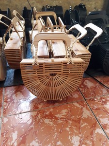 High Quality Semi-Circular Bamboo Shoulder <b>Handbag</b> Fashionable Best Seller Online From Manufacturer - Product Image 5