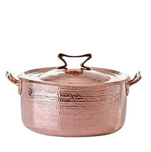 Utensilios de cocina de cobre con mango de latón al por mayor respetuosos con el medio ambiente hechos a mano Kadai con mango de latón para cocina de restaurante en casa - Product Image 6