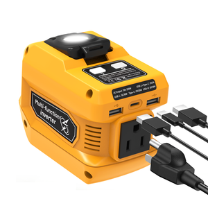 הממיר כוח נייד 220w תואם עם dewalalt <span class=keywords><strong>20v</strong></span> dc <span class=keywords><strong>20v</strong></span> כדי ac 110V כוח נייד סוללה שקע תחנת כוח - Product Image 1