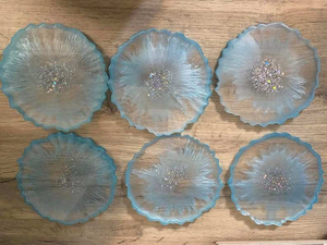 Juego de Posavasos de Resina Duraderos y Personalizables de Primera Calidad con Impresión UV, Diseños de Arte Moderno y Estilo Americano para Recuerdos de Boda - Product Image 3