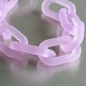 Cadena de Resina Transparente y de Color para Decoración de Paredes, Eslabones de Cadena de Tendencia, Hermosos y Coloridos, Removibles - Product Image 1