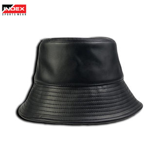 Diseñador adulto invierno cálido polar cubo sombrero PU cuero Reversible pescador sombrero - Product Image 4