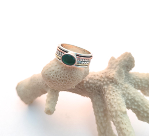 Trendy 925 Silver Peridot Pear Cut Engagement <b>Rings</b> for Women Handmade 925 Silver Flower Pattern <b>Statement</b> <b>Rings</b> Diamond Wedding - Product Image 3