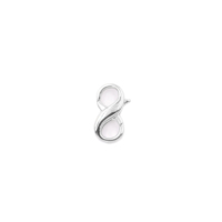 Fermoirs mousquetons double verrouillage en laiton plaqué argent, faits à la main, écologiques, connecteurs pour la fabrication de bijoux (bracelets, colliers) JGF