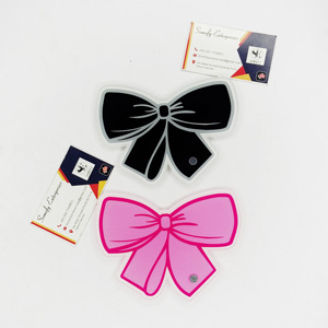 Azulejos de pestañas de alta demanda, logotipo personalizado, herramientas de azulejos de pestañas con lazo negro y rosa, bonito acabado, nuevo diseño sostenible - Product Image 5