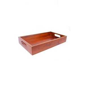 Plateau en bambou et bois de bonne qualité Plateau de transport de fruits pour cuisine salon Plateau de service en bois direct du fabricant - Product Image 2
