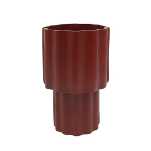 Newly Design High Quality Metal Flower Vase Brown Finished for Home Living Area <b>Tabletop</b> Decorative Metal Vases Handmade - Product Image 4