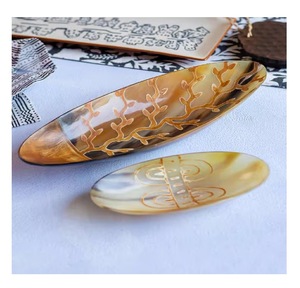 Natural Buffalo Horn Serving <b>Tray</b> High Quality - Product Image 1