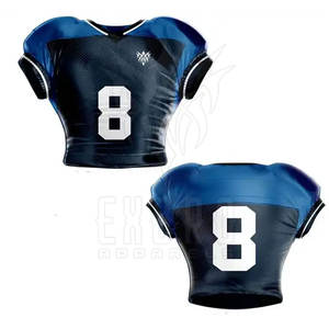 Servicio OEM, diseño personalizado, transpirable, manga corta, uniforme de fútbol americano, ropa de práctica, ligero, 100% de poliéster para hombres - Product Image 5